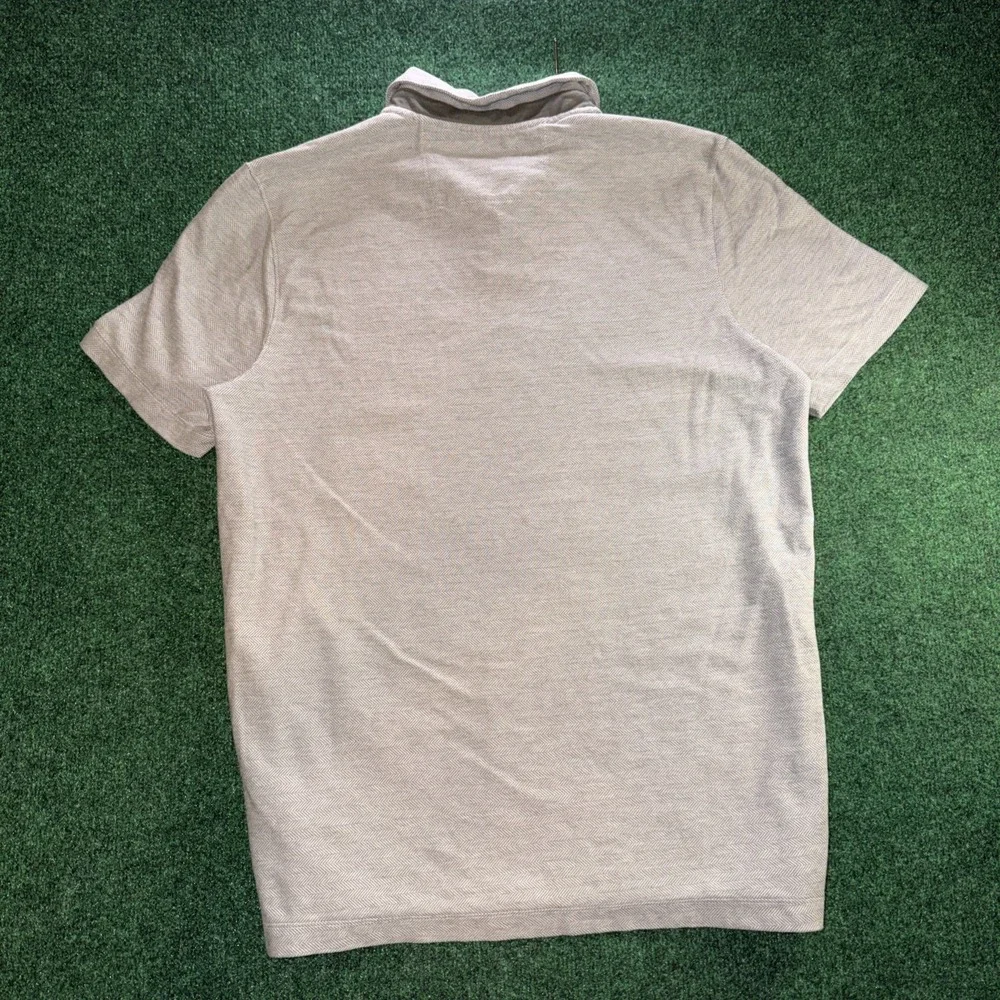 Banana Republic Luxury Touch Polo Men's Size Large Gray Shirt
